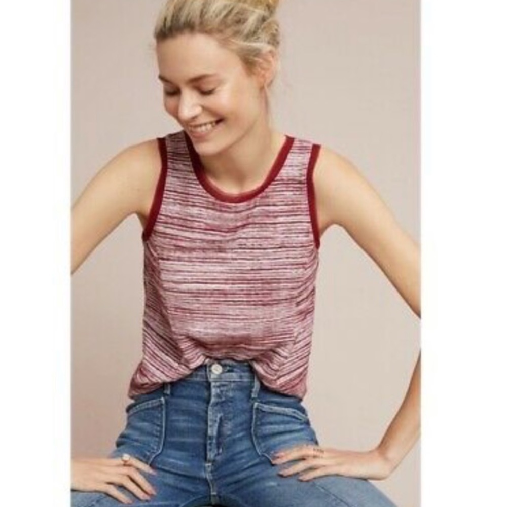 Anthropologie Vanessa Virginia Indira Striped Tank Top